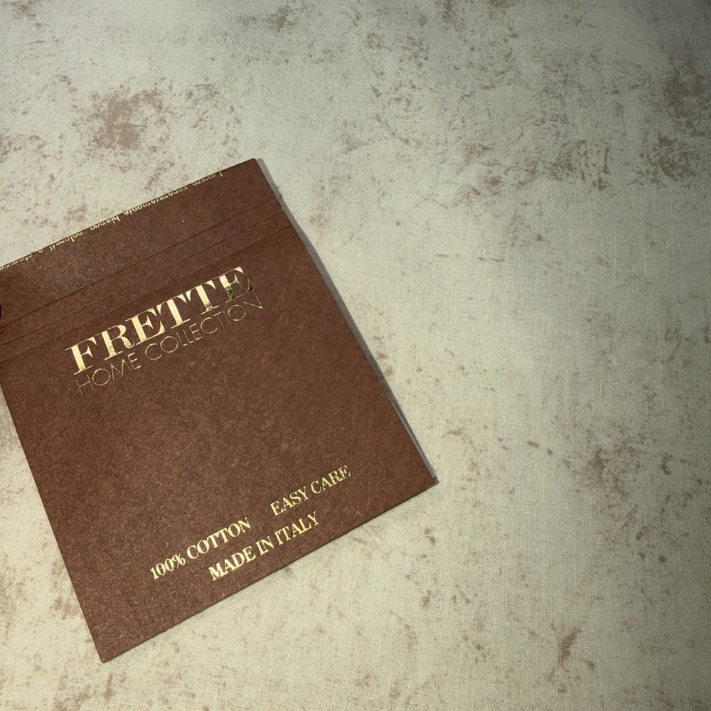 New FRETTE Home Collection 100% Cotton King Bedskirt Ravello Dustruffle Italy